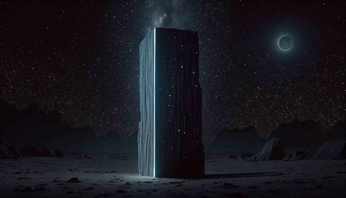 2001 A Space Odyssey: Monolith On An Exoplanet by DigitalArtwww on