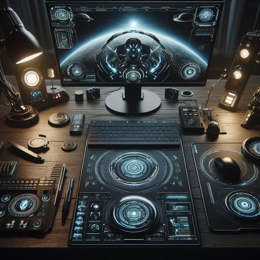 Advanced Desk Setup by DigitalArtwww on DeviantArt