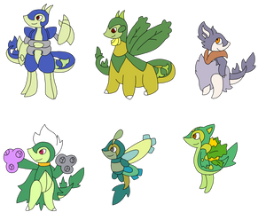 Snivy fusion line adopts 2 4/6