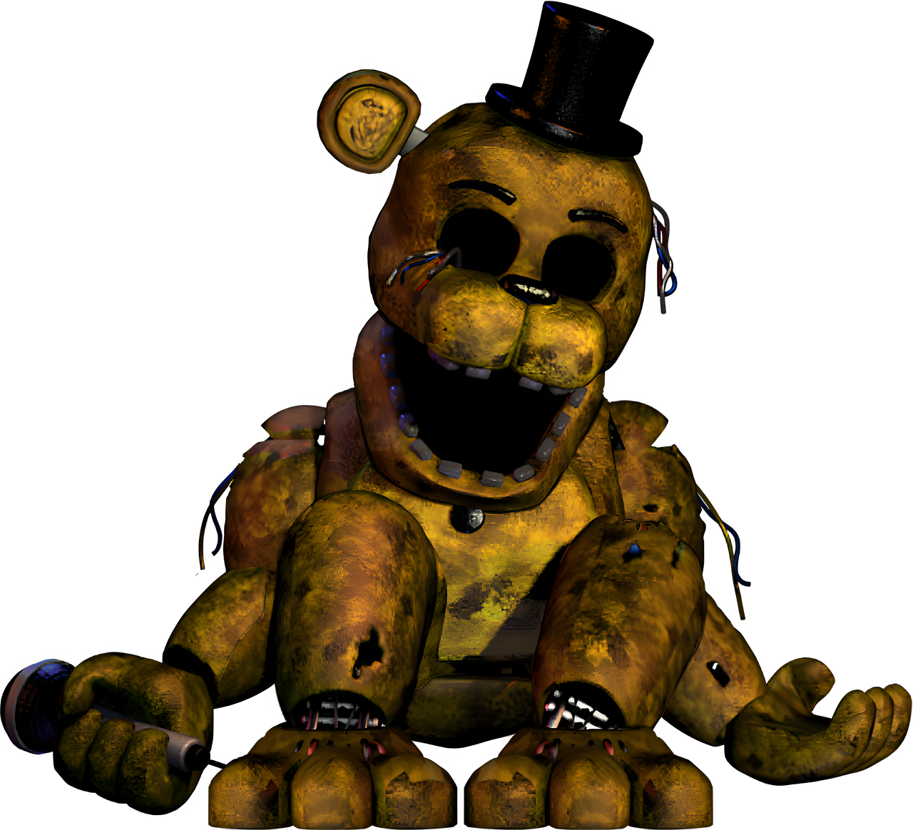 FNAF 2 Withered Golden Freddy Full Body by Gaalvatron on DeviantArt
