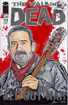 Walking Dead Negan Sketch Cover