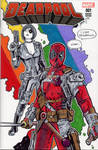 Deadpool and Domino Rainbow Sketch Cover