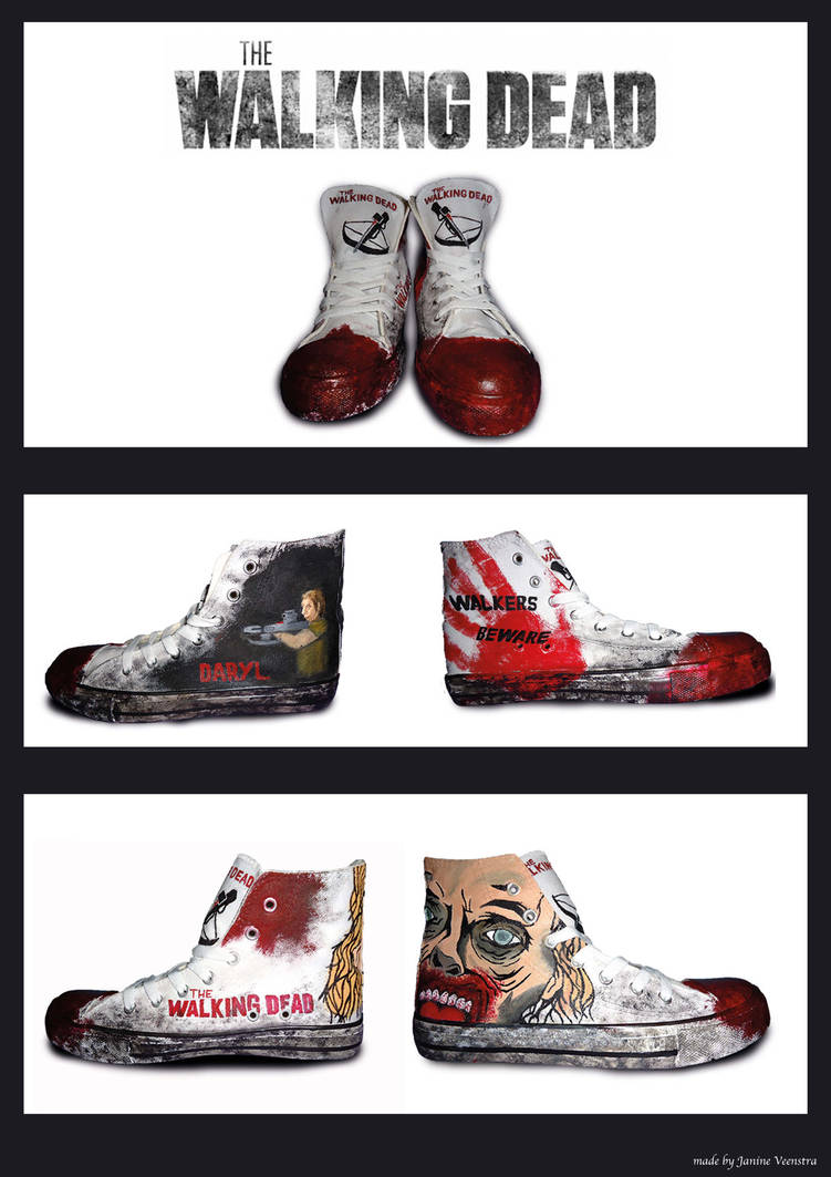 The Walking Dead Shoes By Janinja2312 On Deviantart The Walking Dead Shoes By Janinja2312 On Deviantart