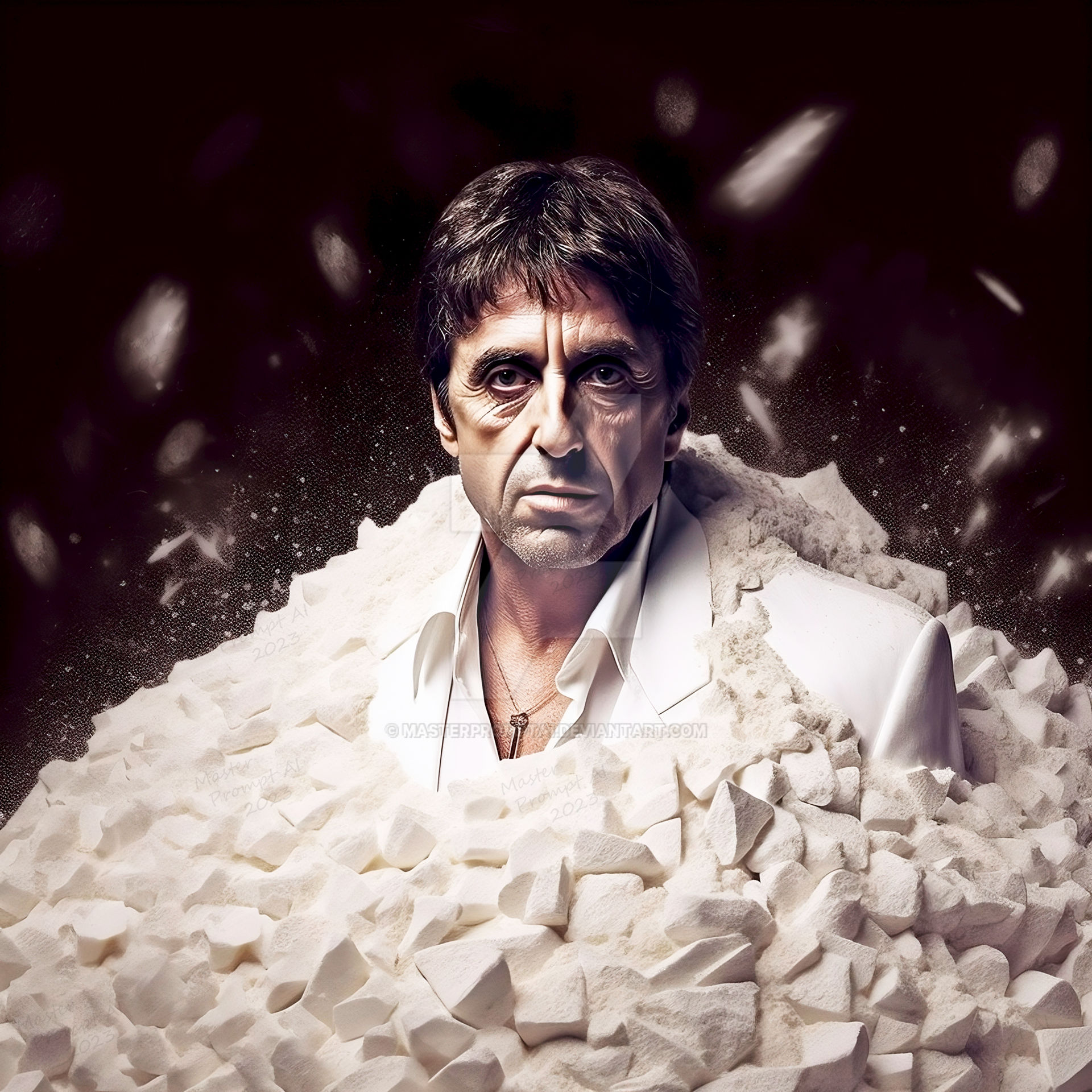 Poster Scarface Al Pacino 40x30 Cm - Stampa Su Cartoncino Premium, Senza Cornice, Perfetto Per Decorazione Parete