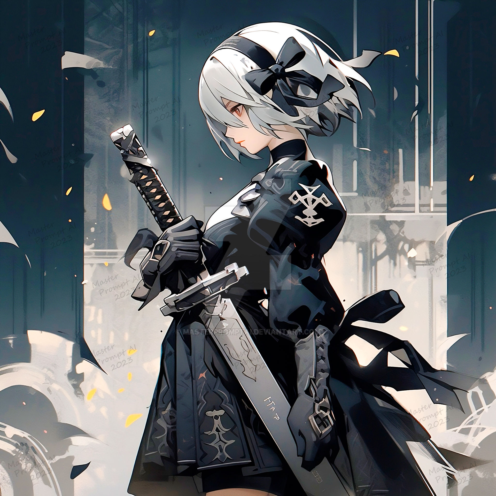 Automata Strength The Strength of an Automaton Woman | 1 by MasterPromptAI on DeviantArt
