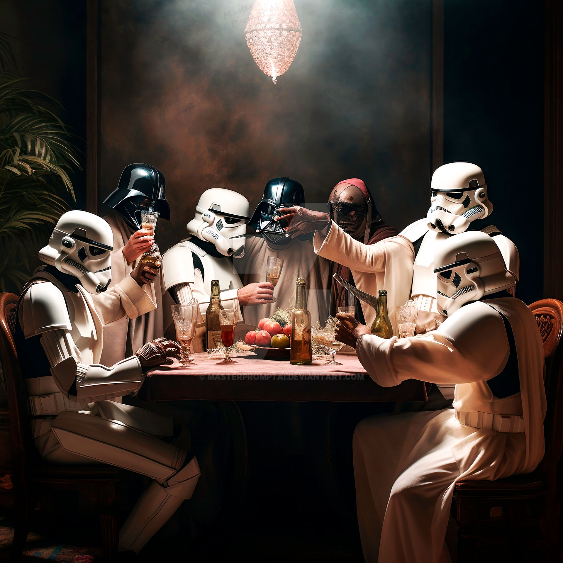 The Troopers' Dinner | 2 by MasterPromptAI on DeviantArt