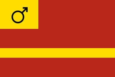 Communist Mars flag