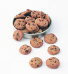 Mini Chocolate Chip Cookies by PepperTreeArt