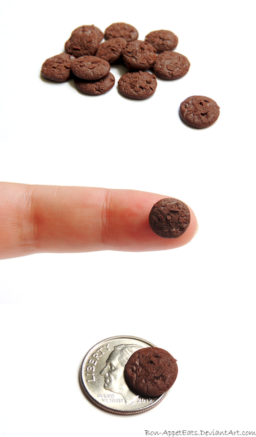 Mini Double Chocolate Chunk Cookies