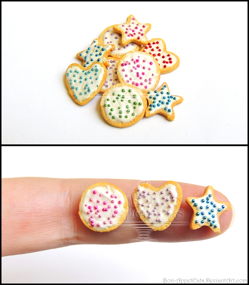 Eat Me Cookies Polymer Clay Slices
