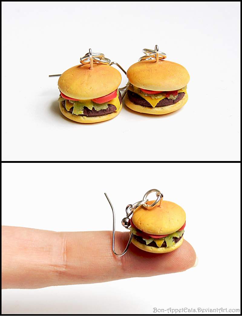 Cheeseburger Earrings