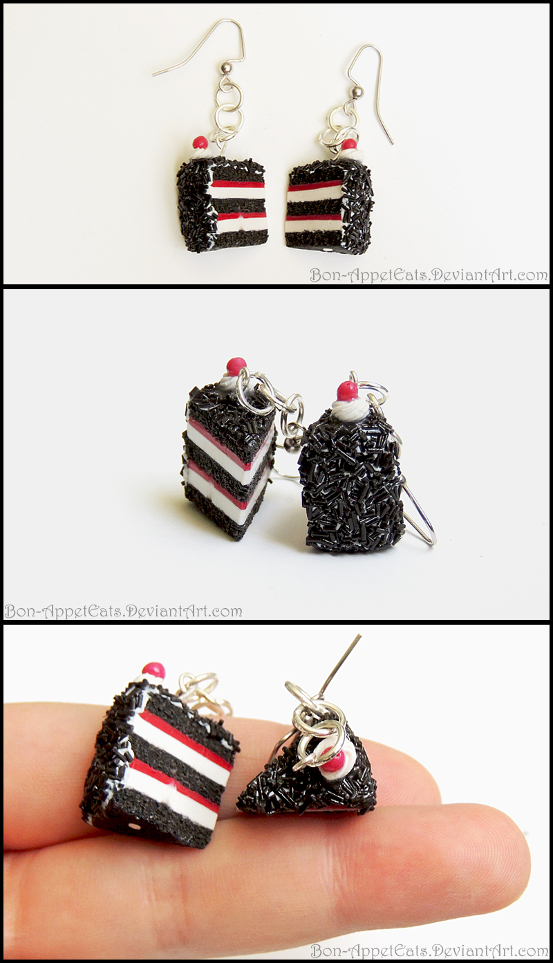 Commission - Custom Portal Cake Earrings