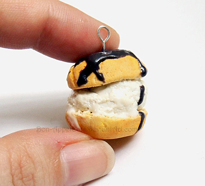 Ice Cream Cream Puff Charm by PepperTreeArt on DeviantArt