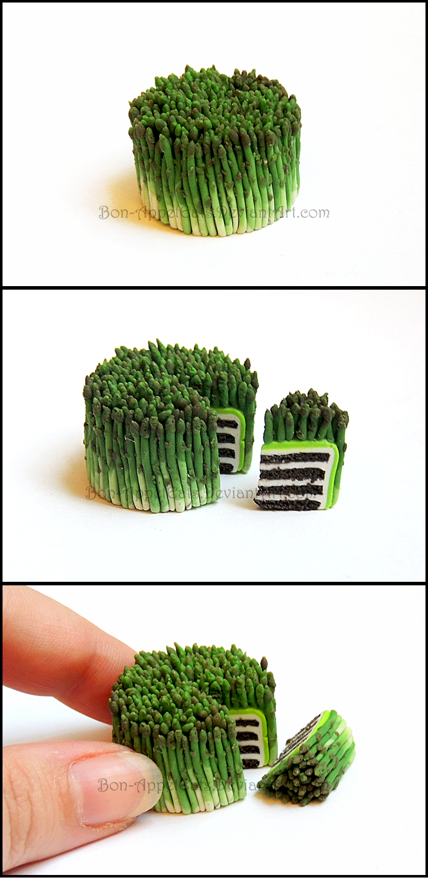 Miniature Asparagus Cake