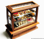 1:12 Pastry Display Case by PepperTreeArt