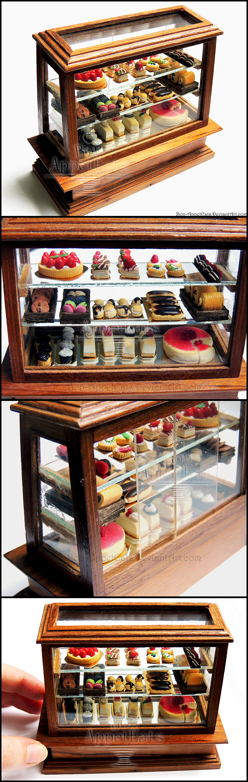 1:12 Pastry Display Case Detail