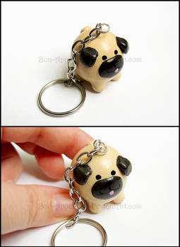 Commission - Pug Key Chain