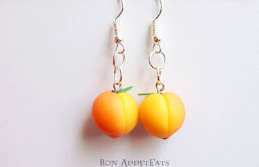 Commission - Peach Earrings