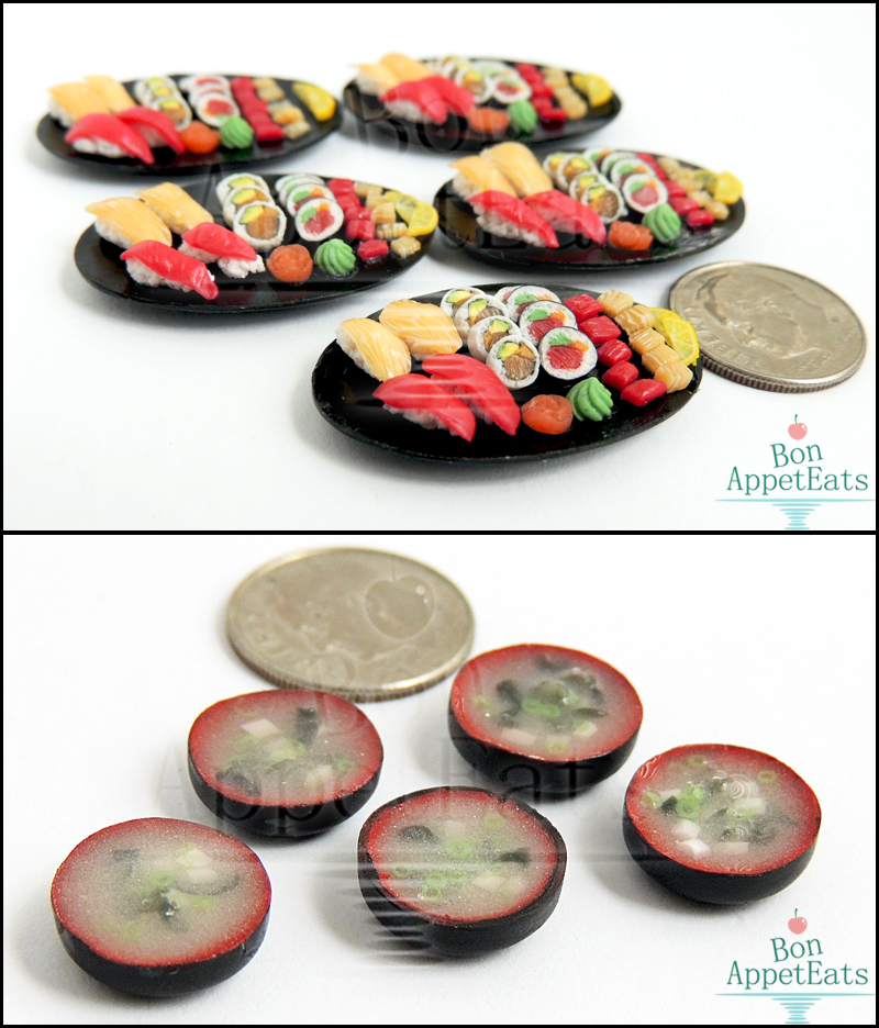 1:12 Sushi Platters and Miso Soup