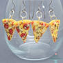 Realistic Pizza Slice Hanging Earrings