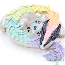 Rainbow Feather Dragon Dice Holder