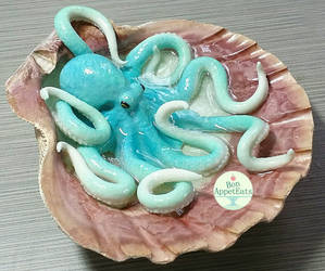 Large Octopus Seashell Pond