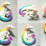 Commission - Pearl and Rainbow Dragon Sculpture