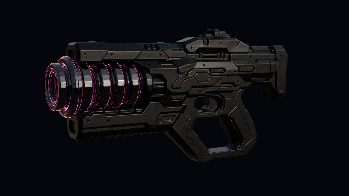 3d Static Model sci-fi Enrgy Rifle 3D Static Model Game Ready by amr9786 on DeviantArt