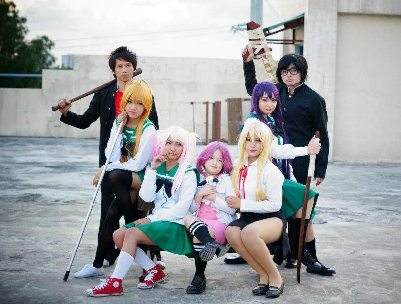 High School of the dead group cosplay