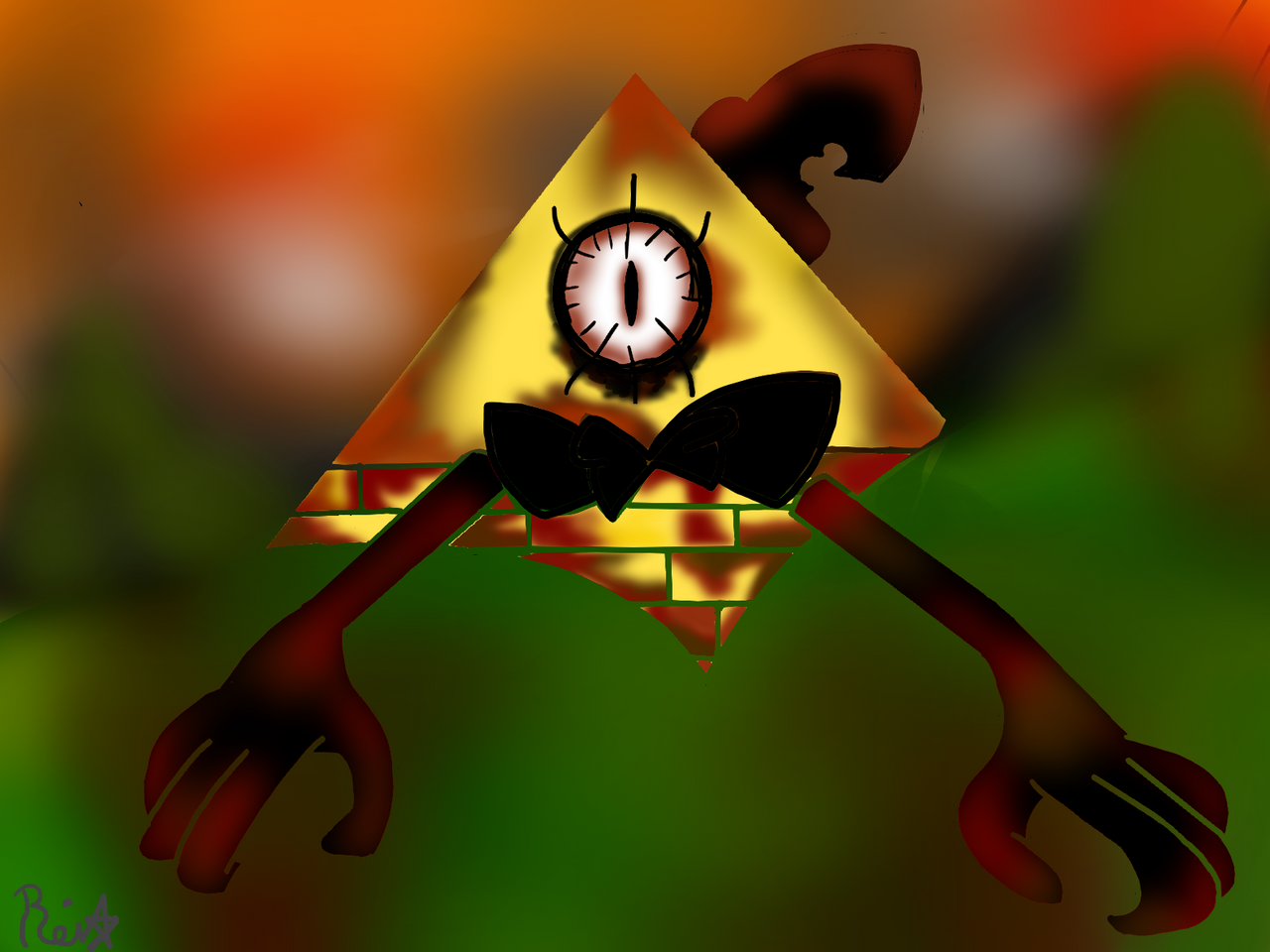 Bill Cipher Fanart by reinarae on DeviantArt