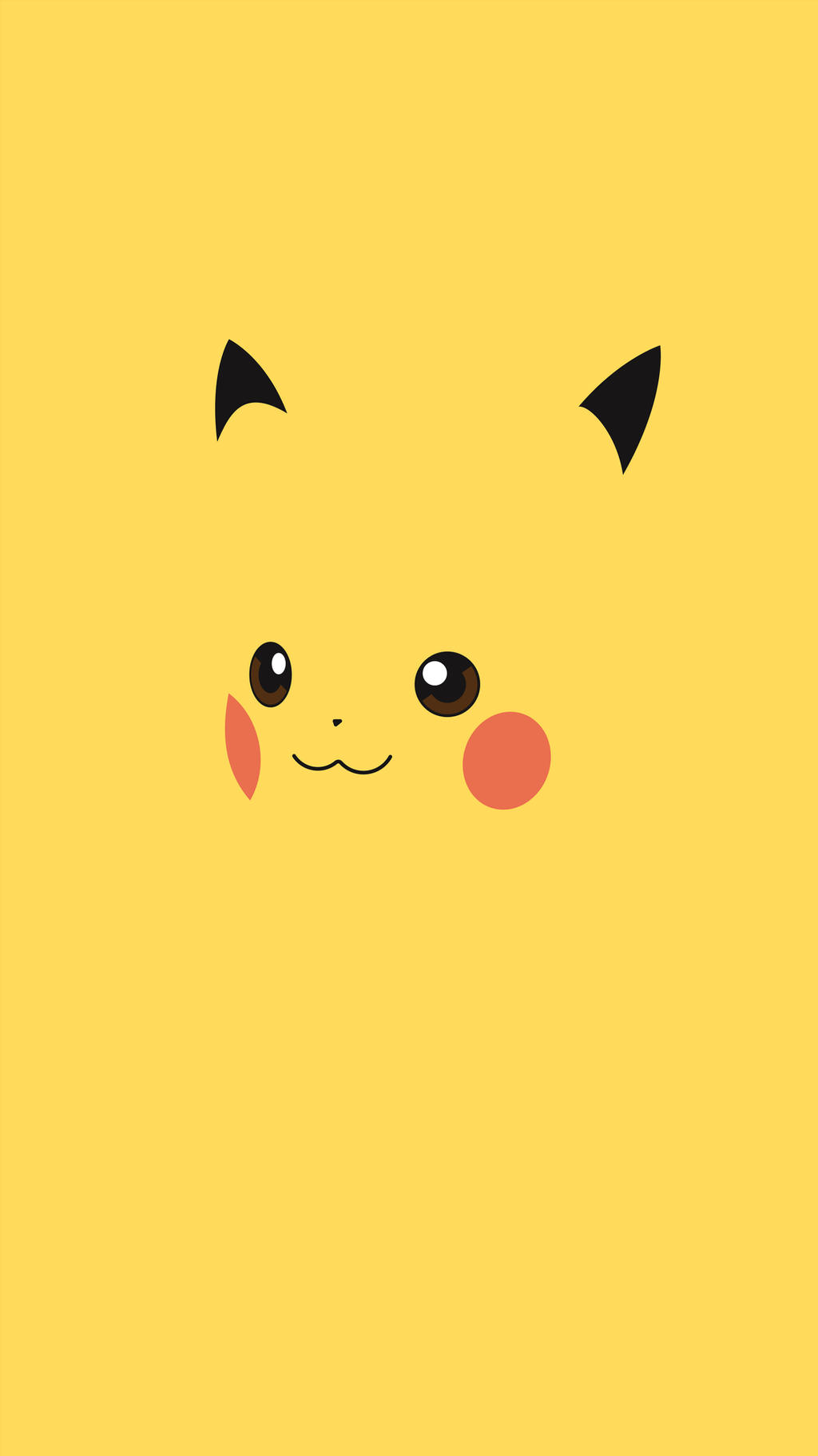 Pikachu, chú chuột điện nổi tiếng đã được họa sĩ tài ba tái hiện trên các mẫu hình nền độc đáo cho iPhone