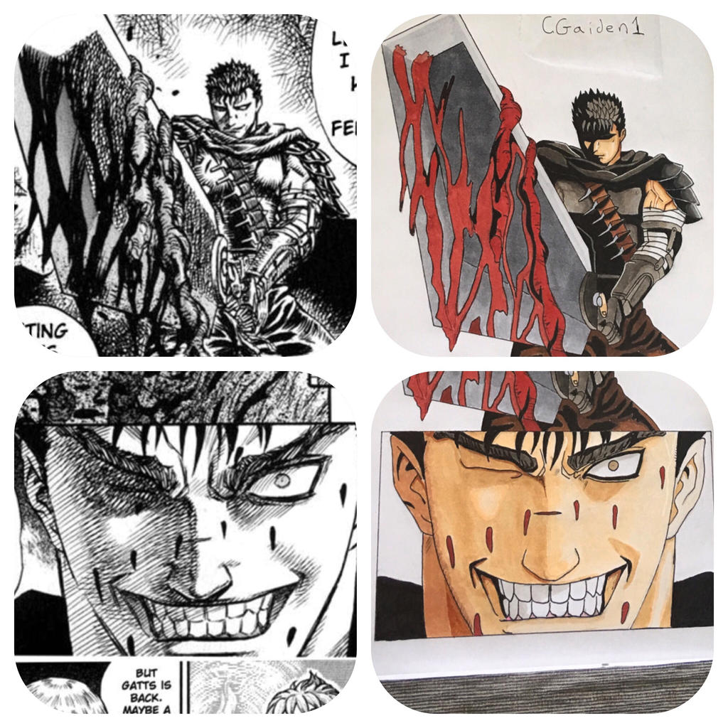 Berserk manga art redraw/colored by cgaiden1 on DeviantArt