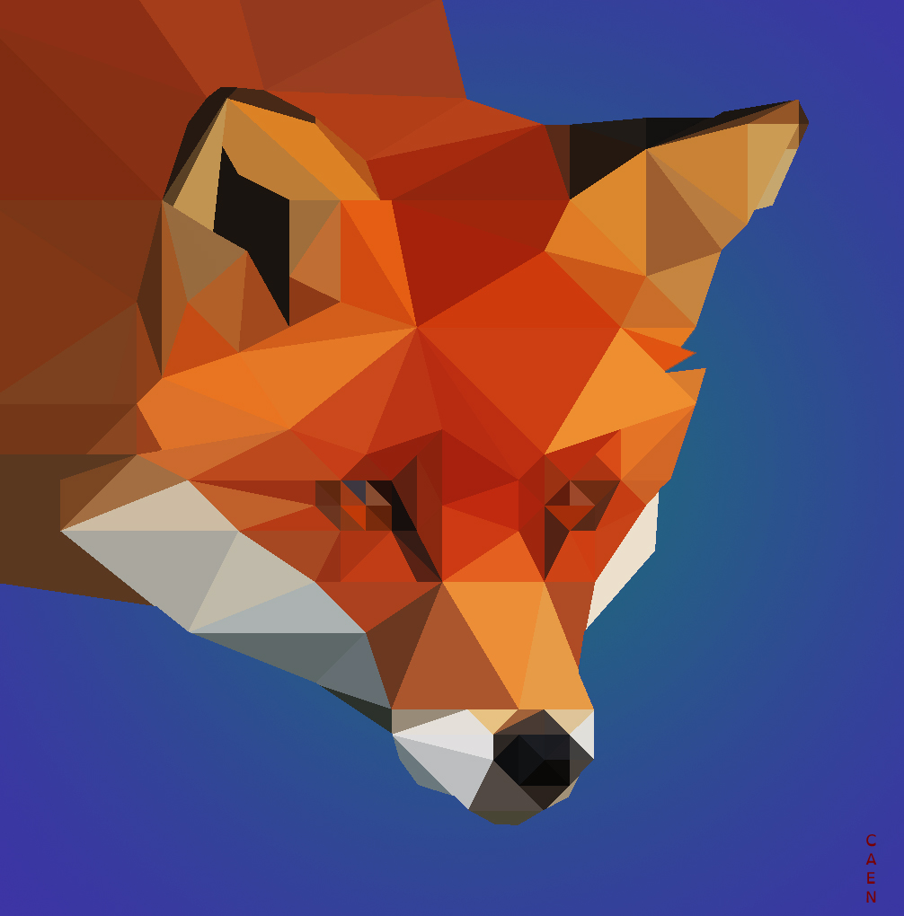 low poly fox II