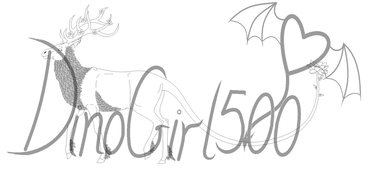 Lineart Commission for Angelicadoptables 2 by DinoGirl500 on DeviantArt