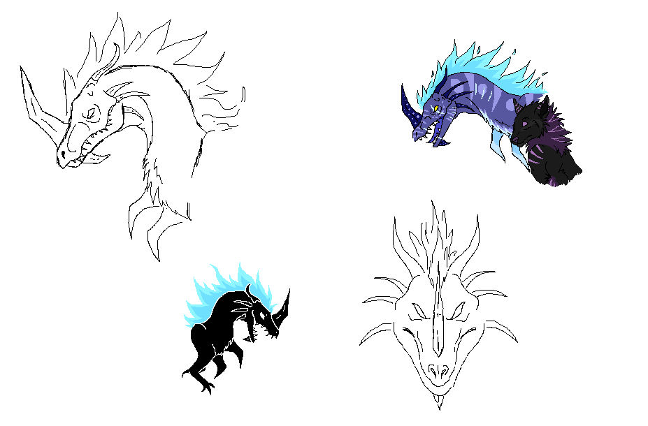 Demon Dragon Doodles by DinoGirl500 on DeviantArt