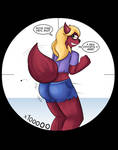 Micro-Babe Pinups: Wolfie by Sir--Raptor