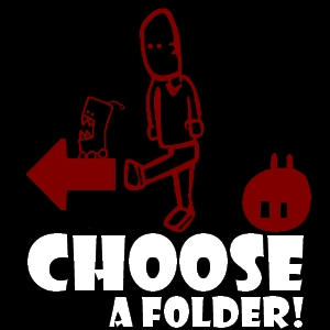 Choose a folder on the left