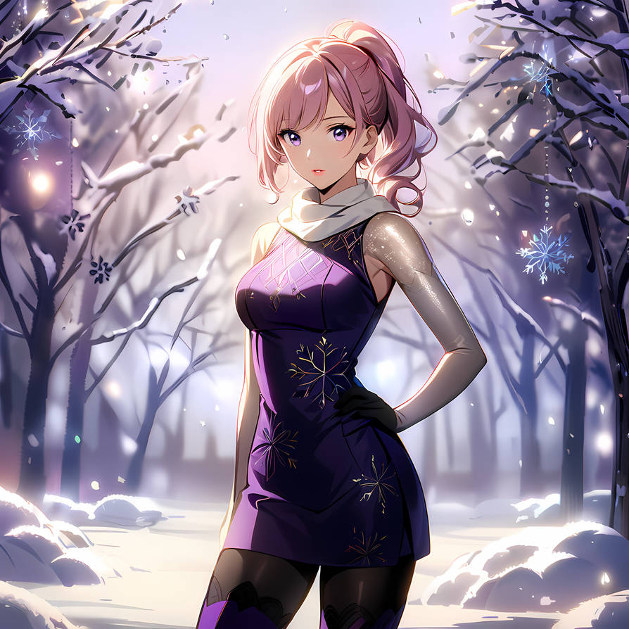 Snowflake Woman Winter Snowflake Girl by INFINITYone22 on DeviantArt