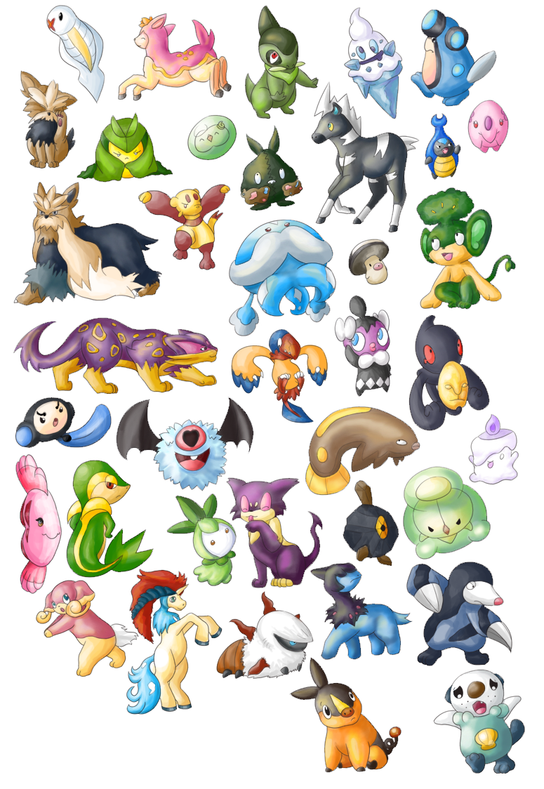 38 Random Unova Pokemon by 11H on DeviantArt