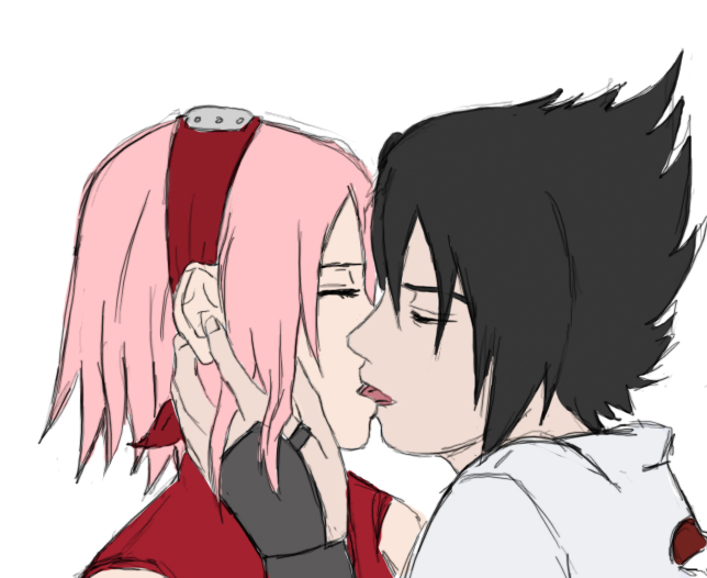 sakura and sasuke deep kiss by oOXxfixXOo on DeviantArt