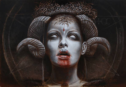 Goddess (oil on panel)