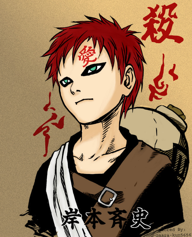 Gaara colored-Shaded Ver.