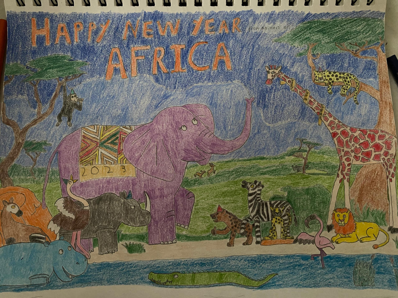 Eleraffe New Years from African Animals by Eleraffe on DeviantArt