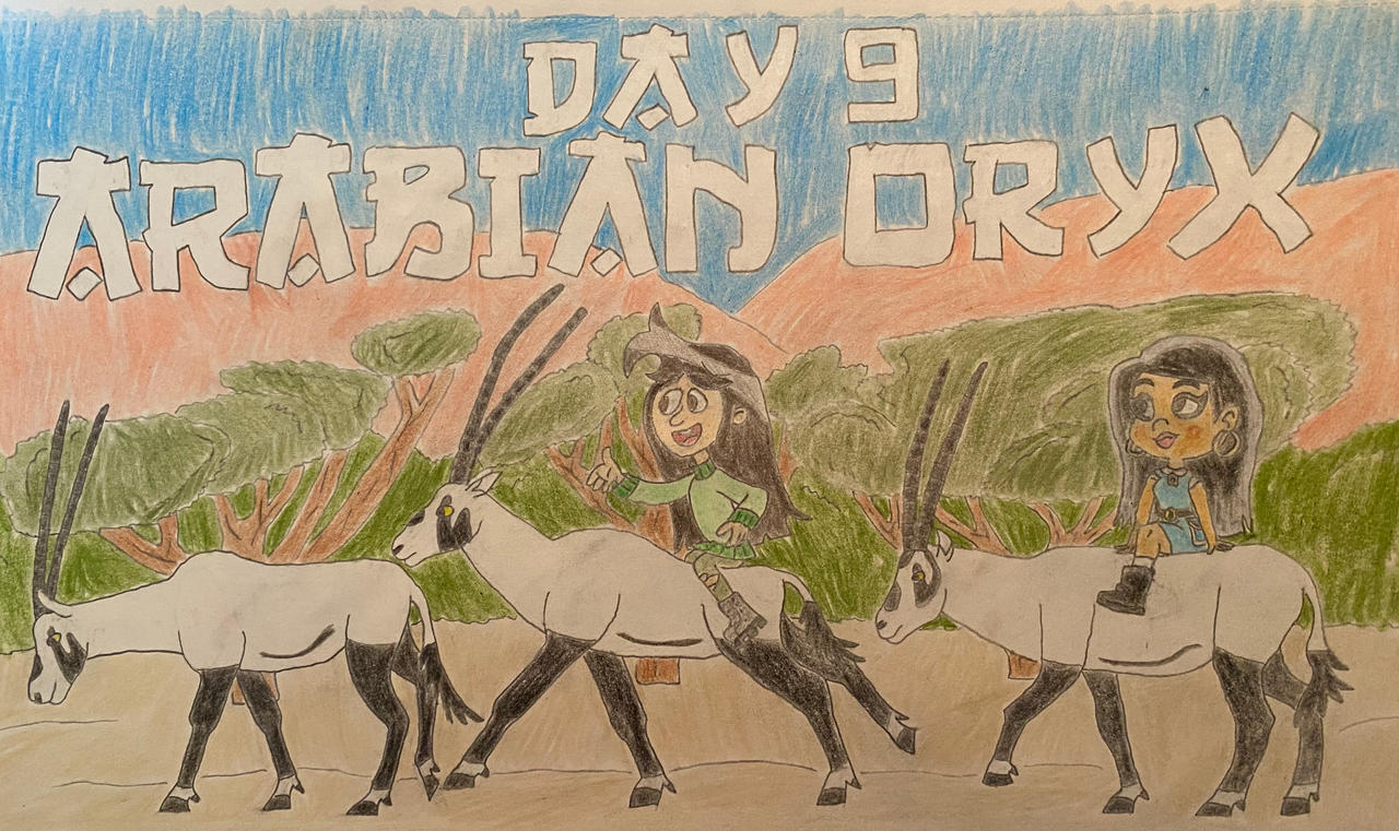 Eleraffe May-sia Day 9 - Arabian Oryx by Eleraffe on DeviantArt