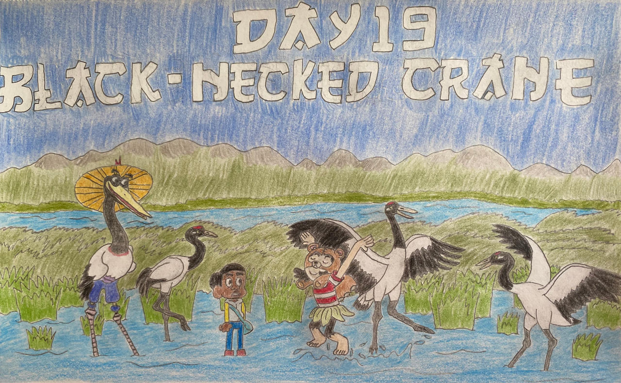 Eleraffe May-sia Day 19 - Black-Necked Crane by Eleraffe on DeviantArt