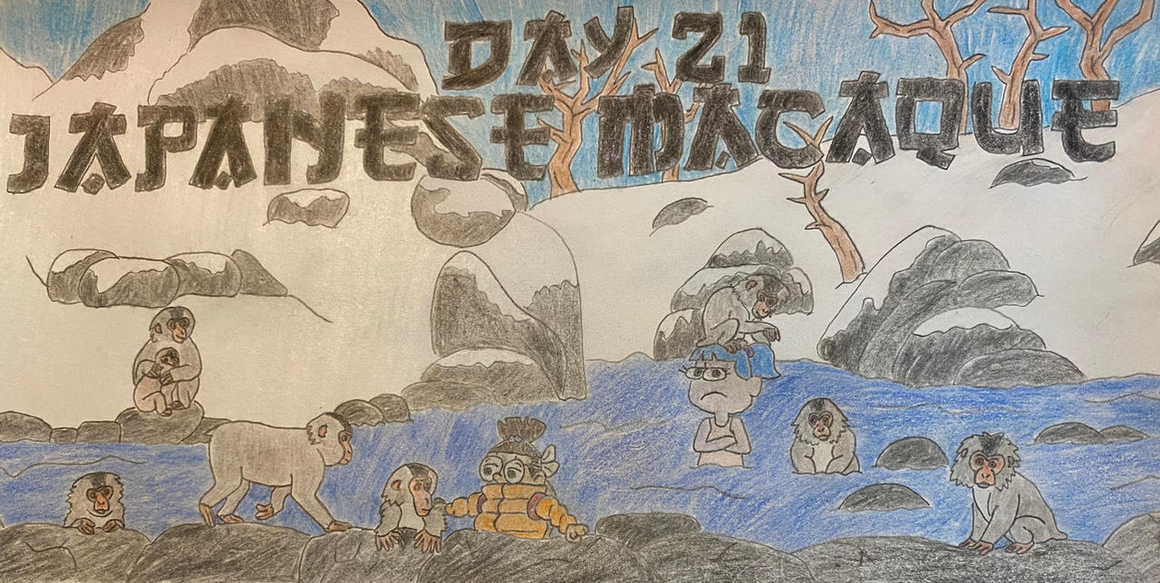 Eleraffe May-sia Day 21 - Japanese Macaque by Eleraffe on DeviantArt