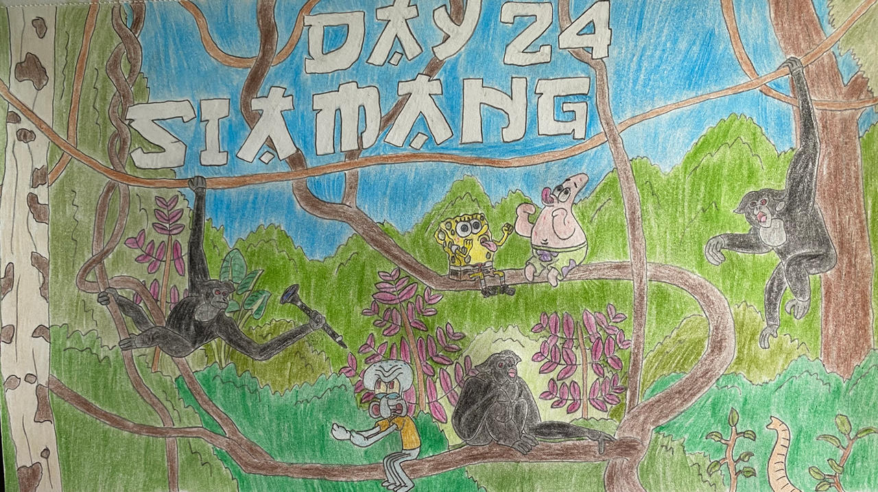 Eleraffe May-sia Day 24 - Siamang by Eleraffe on DeviantArt