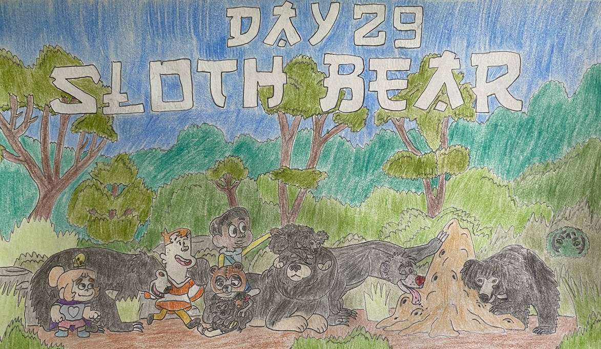 May-sia Day 29 - Sloth Bear by Eleraffe on DeviantArt