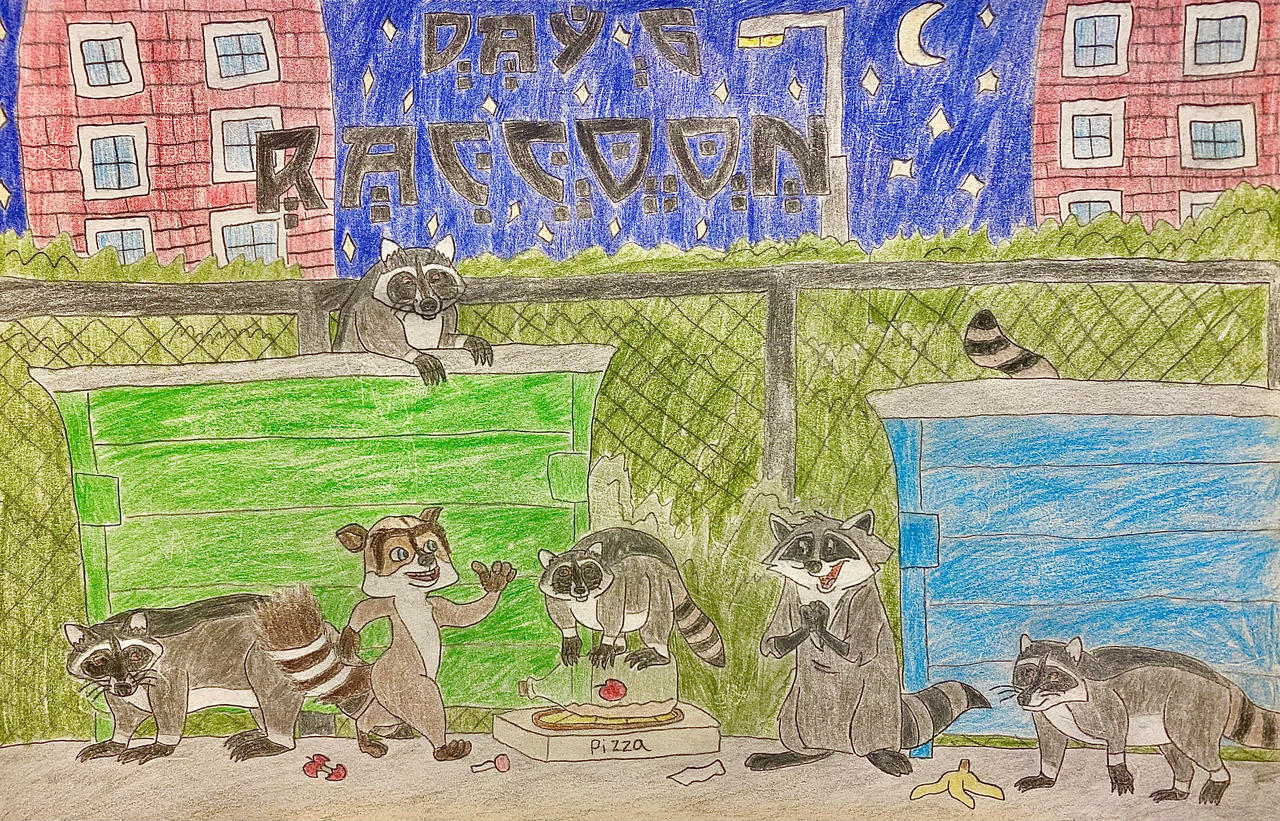 Eleraffe North-Vember Day 6 - Raccoon by Eleraffe on DeviantArt