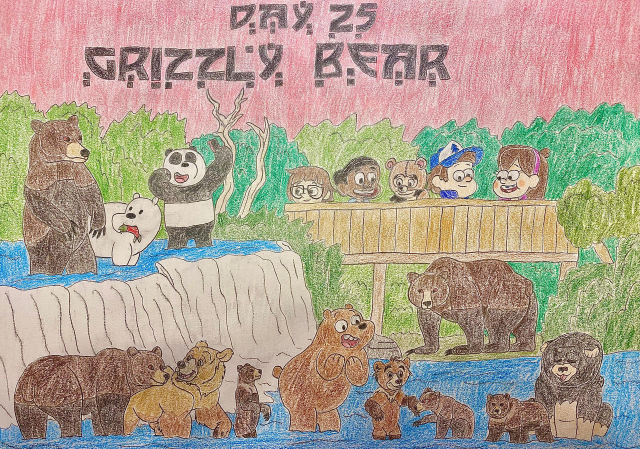 Eleraffe North-Vember Day 25 - Grizzly Bear by Eleraffe on DeviantArt